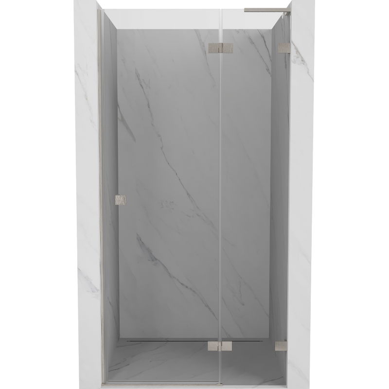 Mexen Lunar L ușă de duș batantă dreapta 75 cm, transparentă, nichel periat - 834L-075-000-97-00-P