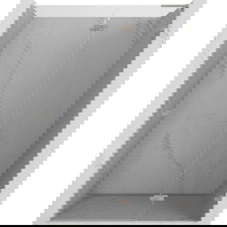 Mexen Lunar L ușă de duș batantă dreapta 135 cm, transparentă, nichel periat - 834L-135-000-97-00-P