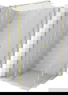 Mexen Mist T Zuhanykabin nyílóajtós 100 x 80 cm, átlátszó, arany kefélt - 8A4T-100-080-55-00