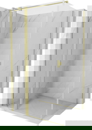 Mexen Mist T cabină de duș pivotantă 115 x 80 cm, transparentă, auriu periat - 8A4T-115-080-55-00