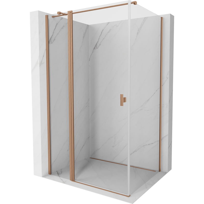 Mexen Mist T cabina de duș cu deschidere spre interior 85 x 70 cm, transparent, cupru periat - 8A4T-085-070-65-00
