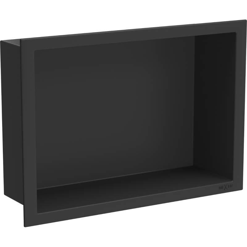 Mexen X-Wall-R raft de nișă cu flanșă 30 x 20 cm, negru - 1970302010