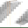 Cabină de duș cu ușă batantă Mexen Mist T 80 x 80 cm, transparent, cupru periat - 8A4T-080-080-65-00