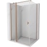 Mexen Mist T cabină de duș rabatabilă 100 x 80 cm, transparent, cupru periat - 8A4T-100-080-65-00