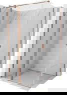 Mexen Mist T nyíló zuhanykabin 120 x 90 cm, átlátszó, matt réz - 8A4T-120-090-65-00