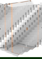 Mexen Mist T nyíló zuhanykabin 70 x 110 cm, átlátszó, csiszolt réz - 8A4T-070-110-65-00