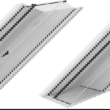 Mexen Mist T cabină de duș cu deschidere 70 x 70 cm, transparent, negru - 8A4T-070-070-70-00