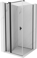 Mexen Mist T cabină de duș balansoară 70 x 70 cm, transparent, negru - 8A4T-070-070-70-00