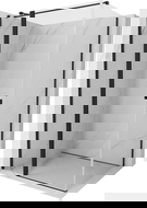 Mexen Mist T zuhanykabin elfordítható, 100 x 80 cm, átlátszó, fekete - 8A4T-100-080-70-00