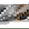 Mexen Rio négyzet alakú zuhanykabin 70 x 70 cm, Sötétszürke, Króm + zuhanytálca Flat, Fekete - 860-070-070-01-40-4070