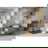 Mexen Rio négyzet alakú zuhanykabin 70 x 70 cm, Átlátszó, Arany + zuhanytálca Flat, Fekete- 860-070-070-50-00-4070G