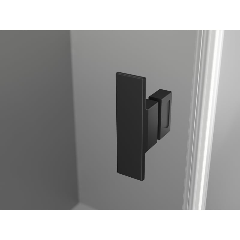 Mexen Mist T cabină de duș pivotantă stânga 85 x 90 cm, cadru negru, negru - 8A4T-085-090-70-70-L