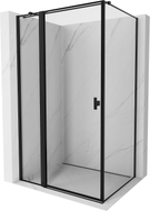 Mexen Mist T nyitható zuhanykabinet bal 85 x 100 cm, fekete keret, fekete - 8A4T-085-100-70-70-L