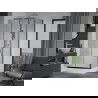 Mexen Apia cabină de duș extensibilă 100 x 80 cm, transparent, Crom + cadă de duș Rio - 840-100-080-01-00-4510