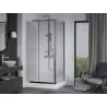 Mexen Apia cabină de duș extensibilă 120 x 80 cm, transparent, Crom + cadă de duș Rio - 840-120-080-01-00-4510