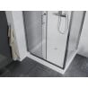 Mexen Apia cabină de duș extensibilă 120 x 80 cm, transparent, Crom + cadă de duș Rio - 840-120-080-01-00-4510