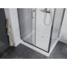 Mexen Apia cabina de duș glisantă 120 x 80 cm, transparentă, cromată + cadă de duș Rio - 840-120-080-01-00-4510