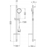 Mexen DQ75 set de duș, Neagră - 785754581-70