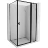 Mexen Mist T cabină de duș rabatabilă dreapta 85 x 120 cm, cadru negru, negru - 8A4T-085-120-70-70-P