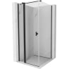Mexen Mist T cabină de duș cu ușă batantă 100 x 100 cm, transparent, negru - 8A4T-100-100-70-00