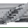 Mexen Apia cabină de duș extensibilă 100 x 80 cm, Dungi, Crom + cadă de duș Rio - 840-100-080-01-20-4510