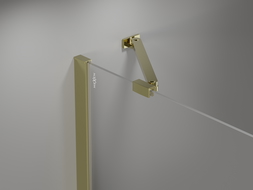 Mexen Mist Duo cabină de duș pivotantă 95 x 70 cm, transparent, auriu - 8A4-095-070-50-00