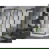 Mexen Apia cabină de duș extensibilă 120 x 80 cm, transparent, Aurie + cadă de duș Rio - 840-120-080-50-00-4510