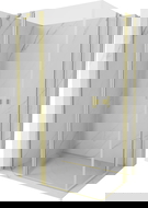 Mexen Mist Duo nyitható zuhanykabin 85 x 80 cm, áttetsző, arany kefélt - 8A4-085-080-55-00