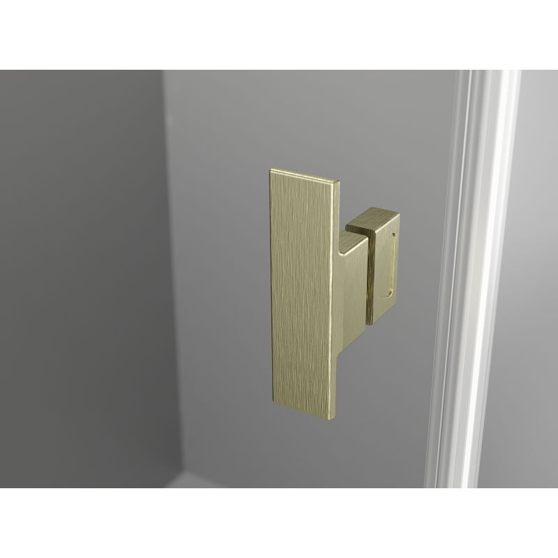 Mexen Mist Duo cabină de duș pivotantă 90 x 80 cm, transparent, auriu periat - 8A4-090-080-55-00