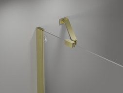 Mexen Mist Duo cabină de duș pivotantă 95 x 85 cm, transparent, auriu periat - 8A4-095-085-55-00