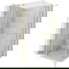 Mexen Mist Duo cabină de duș cu ușă batantă 115 x 85 cm, transparentă, auriu periat - 8A4-115-085-55-00