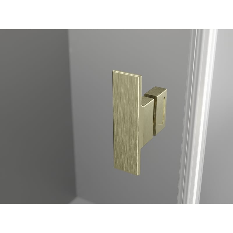 Mexen Mist Cabină de duș Duo pivotantă 105 x 95 cm, transparentă, cu finisaj auriu periat - 8A4-105-095-55-00