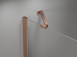Mexen Mist Duo cabină de duș cu uși batante 90 x 85 cm, transparent, cupru periat - 8A4-090-085-65-00