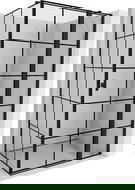 Mexen Mist T cabină de duș rabatabilă dreapta 120 x 70 cm, grilaj negru, negru - 8A4T-120-070-70-77-P