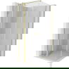 Cabină de duș cu ușă batantă Mexen Mist T 90 x 90 cm, transparentă, auriu periat - 8A4T-090-090-55-00