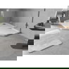 Mexen Flow cadă de duș pentagonală slim stânga 100 x 80 cm, alb lucios - 46P108010L