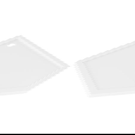 Mexen Flow cadă de duș pentagonală slim stânga 100 x 80 cm, alb lucios - 46P108010L