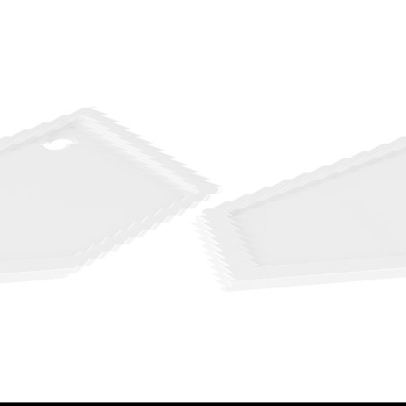 Mexen Flow brodzik pentagonal slim 100 x 100 cm, alb lucios - 46P101010