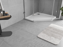 Mexen Flow cadă de duș pentagonală slim 100 x 100 cm, alb lucios - 46P101010