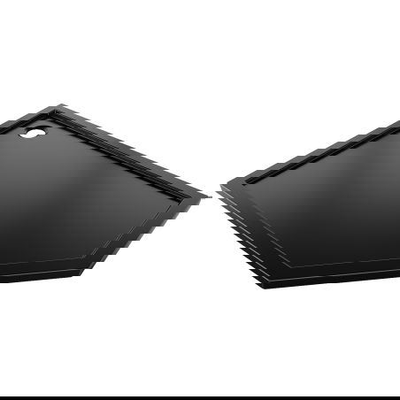 Mexen Flow brodzik pentagonal slim stânga 90 x 80 cm, negru mat - 46P708090L