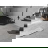Mexen Flow brodzik pentagonal slim stânga 100 x 80 cm, negru mat - 46P708010L
