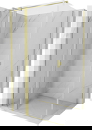 Mexen Mist T cabină de duș batantă 90 x 110 cm, transparentă, auriu periat - 8A4T-090-110-55-00