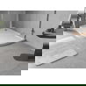 Mexen Flow cadă de duș semirotundă asimetrică slim stânga 100 x 80 cm, alb lucios - 46Q108010L