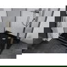 Mexen Apia cabină de duș culisantă 130 x 80 cm, transparentă, crom + cadă de duș Flat, negru - 840-130-080-01-00-4070
