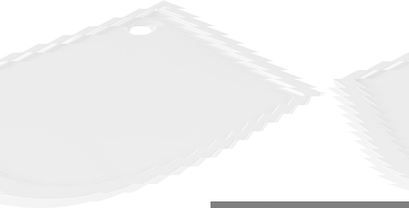 Mexen Flow aszimmetrikus félköríves zuhanytálca bal, 100 x 90 cm, fényes fehér - 46Q109010L