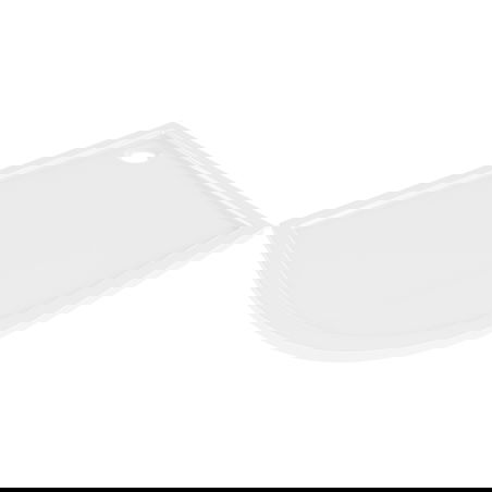 Mexen Flow cadă de duș semicirculară asimetrică slim dreapta 100 x 90 cm, alb lucios - 46Q109010R