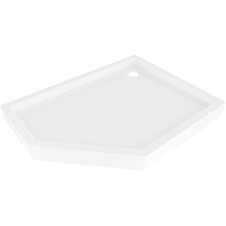 Mexen Flow+ cadă de duș pentagonală dreaptă 90 x 80 cm, alb lucios - 46P108090RH