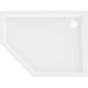Mexen Flow+ ötszögletű zuhanytálca jobb 90 x 80 cm, fehér fényes - 46P108090RH