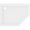Mexen Flow+ ötszögletű bal oldali zuhanytálca 100 x 80 cm, fehér fényes - 46P108010LH