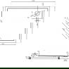 Mexen Flow+ cadă de duș pentagonală dreaptă 100 x 80 cm, alb lucios - 46P108010RH